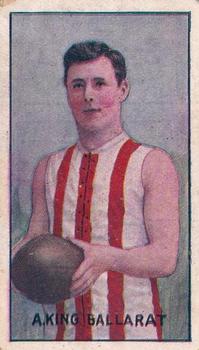 1906-07 Sniders and Abrahams Australian Footballers - Victorian Country Players Series C #NNO A. King Front